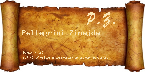Pellegrini Zinajda névjegykártya